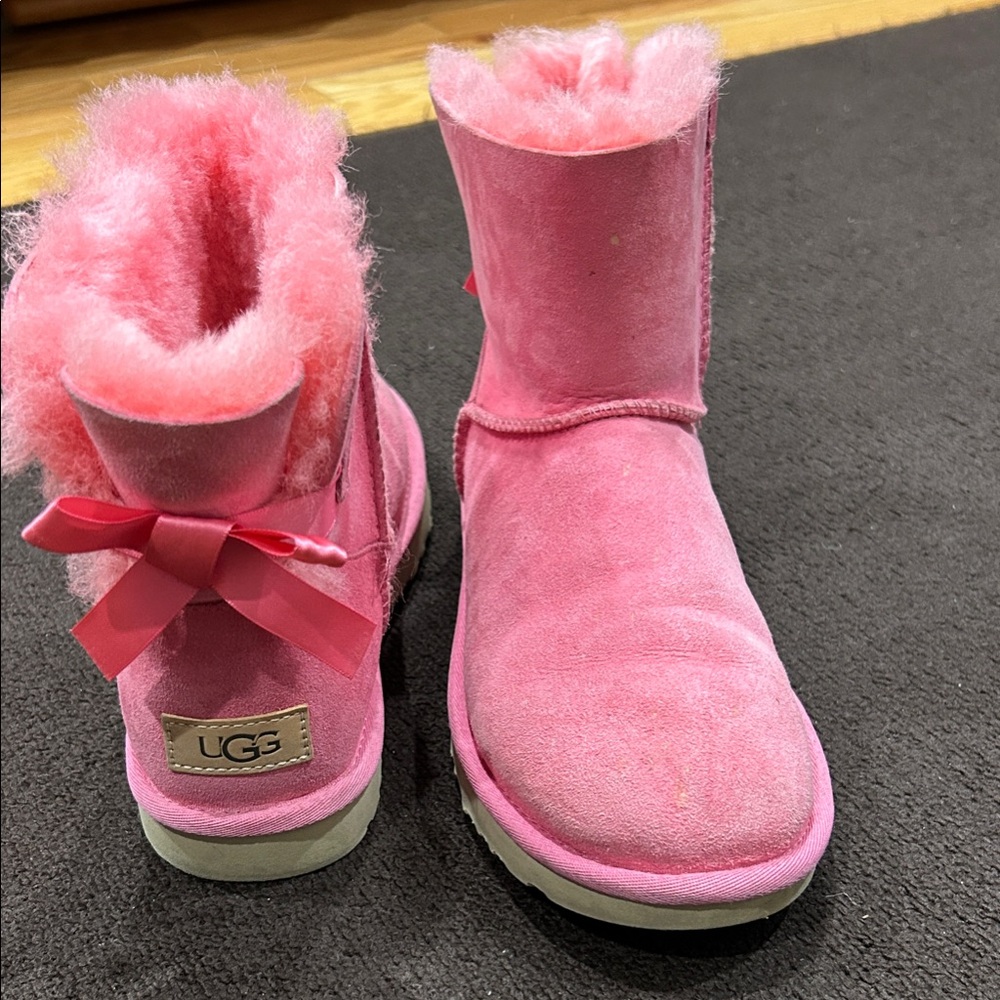 UGG MINI BAILEY BOW II PINK BLOSSOM BOOTS